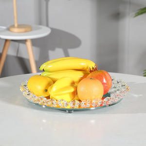 Plateau de rangement pour fruits en verre cristal transparent carré vintage de haute qualité pour la décoration de la maison - Product Image 5