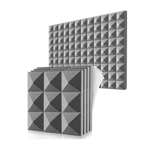 WOXIN moderna piramide acustica fogli di schiuma 5cm di spessore facile installazione spugna insonorizzata per uso interno <span class=keywords><strong>in</strong></span> studi KTV - Product Image 3