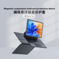 Casing Keyboard ajaib, penutup magnetik untuk Samsung Galaxy Tab S7 S8 S9 Plus untuk Galaxy Tab S7 S9 FE Plus 12.4 inci