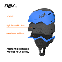 Ensemble casque et lunettes de ski 2-en-1 certifié CE, ABS EPS, fixation rapide, ajustement réglable, aérations respirantes, hiver