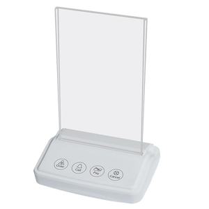 433.92MHz Không Dây Bảng Nút Gọi Với Người Giữ Menu Nhà Hàng Dịch Vụ Hệ Thống Gọi Điện Thoại Người Gọi Buzzer Nút Với Bảng Đứng - Product Image 1
