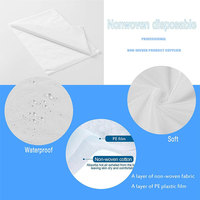 Drap de lit médical jetable non tissé en PP drap de lit imperméable jetable balle de draps soyeux pour salon d'hôtel ou hôpital