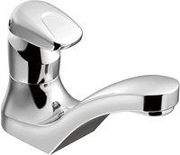 Robinet de lavabo moderne en laiton chromé avec mitigeur monocommande et cartouche céramique M-Press