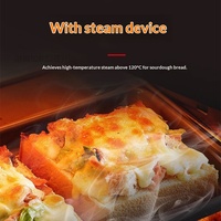 Four à convection à air chaud Qianmai SCVE-5C à cinq plateaux, équipement de boulangerie commercial de grande capacité pour pain, gâteaux et pizzas, commande par bouton-poussoir