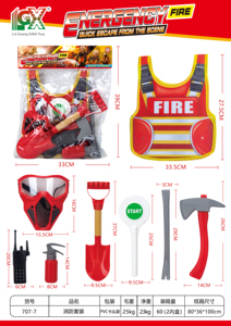 Faire semblant de jeu de sauvetage de lutte contre l'incendie ensemble enfants jeu de rôle <span class=keywords><strong>pompier</strong></span> jouets éducation comprend <span class=keywords><strong>pompier</strong></span> Costume extincteur jouet - Product Image 5