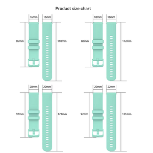 Bracelet en silicone à motif à carreaux pour Samsung Galaxy Watch 5 Pro 16/18/20/22 mm, bracelets de montre intelligente pour bracelet de poignet Garmin - Product Image 4