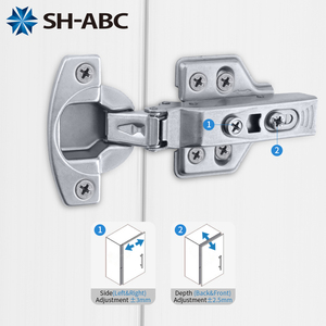Cerniera a Chiusura Morbida Placcata ALICO per Mobili e Armadi, Resistente a Nebbia Acida e Sale, 35mm, Cerniera Idraulica per Cucina e Camera da Letto - Product Image 5