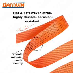 Ancho personalizado de fábrica/LOGO 100% correa de poliéster rollos cinturón de amarre de carga resistente - Product Image 3