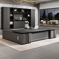 Bureau de direction robuste et élégant, parfaitement pratique pour le mobilier de bureau