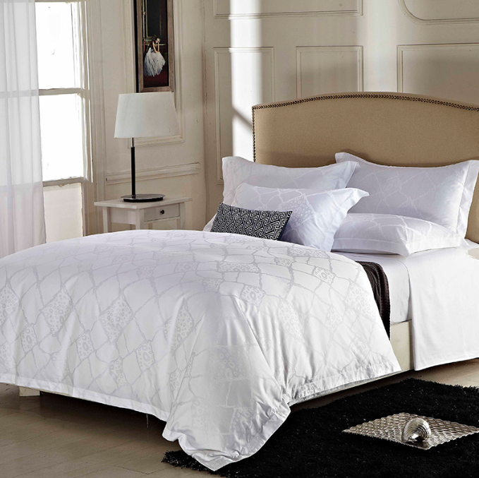 100% расчесанная хлопчатобумажная полосатая ткань 250tc 300tc 400tc белое постельное белье для гостиниц