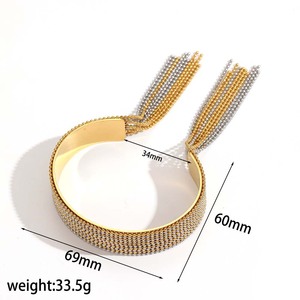 Tassel Chain Stainless Steel <b>Bracelet</b> Ring Jewelry <b>Set</b> For Women Party Fashion Jewelry - Product Image 3