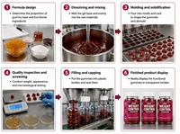 Gummies à Marque Blanche Formule Détox Minceur OEM ODM BBL MAX Créatine Monohydrate Extrait de Fruit de Rose Musquée Naturel