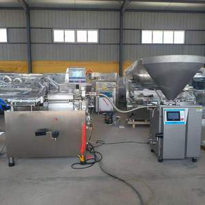 Máquina automática de llenado y enlazado de salchichas al vacío, línea de producción de salchichas para <span class=keywords><strong>hot</strong></span> dogs y frankfurters con sistema de colgado automático - Product Image 6