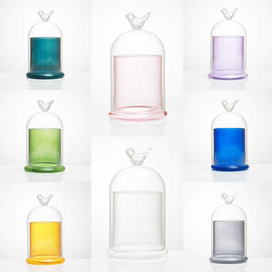 Oferta Especial: Cúpula de Vidrio de Doble Pared Económica con Asa en Forma de Pájaro <span class=keywords><strong>para</strong></span> Decoración de Bodas, Hogar y Librerías - Product Image 2