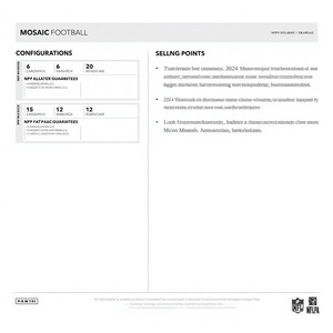 NUEVO Paquete de 6 Cajas de Cartas Coleccionables Panini Mosaic 2024, Selladas de Fábrica para Compradores Mayoristas - Product Image 6