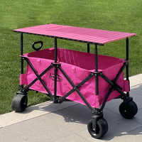 Table pliante mobile et relevable pour camping extérieur et stand de marché nocturne 110x60x60cm