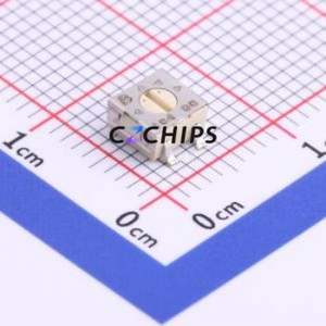 Résistance/potentiomètre réglable 3314G-1-104E SMD-3P, résistance 4,5x4,5 mm 100 kOhm 20 % 250 mW 100 ppm/ ℃ - Product Image 1
