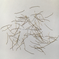Fibra de Acero Recubierta de Cobre SFRC de 20 x 0.3 mm para Refuerzo de Concreto, Fibra de Acero con Extremo Enganchado UHPC