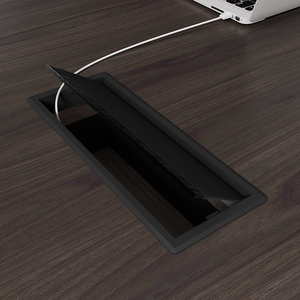 Hiện đại Walnut gỗ điều hành văn phòng bàn l-hình Máy Trạm Đồ nội thất cho ông chủ/CEO Quản Lý & Thư ký CE chứng nhận - Product Image 5