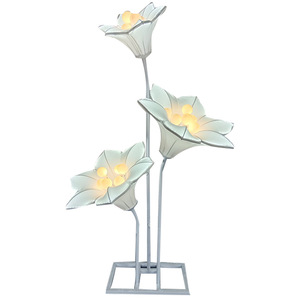 Nueva boda flores gigantes 3 Morning Glory Path filamento accesorios <span class=keywords><strong>de</strong></span> escenario <span class=keywords><strong>camino</strong></span> plomo pasarela iluminación Decoración - Product Image 1
