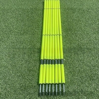 Poteaux d'entraînement de football réglables - Piquets de sol à ressort de 180 cm pour l'agilité et les exercices de dribble