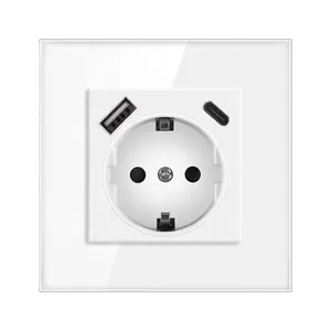 NOVSKI Germany electric Power16A 250V Plug presa a muro USB di ricarica Standard ue di tipo C