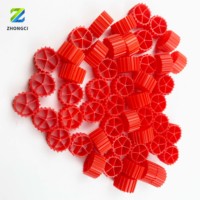 10*7 Chips de Medio Biológico MBBR Rojos, Blancos, Negros, Azules, Verdes, Amarillos, Naranjas, Esenciales para Acuicultura y Tratamiento de Aguas Residuales Biofilm K1