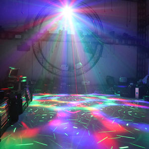 Luces de escenario LED con Control de sonido automático de alto rendimiento Disco y KTV Efecto de Halloween de Navidad Luces láser de alto rendimiento - Product Image 1