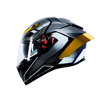 Casque intégral de moto en fibre de carbone électro-plaqué, certifié 3C, double visière, casque d'hiver pour toutes les motos