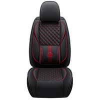 Accessoires automobiles, adaptés à tous les véhicules, en cuir Nappa, résistants à l'usure, imperméables, luxe, ensemble complet de 5 pièces, housses de siège de voiture toutes saisons