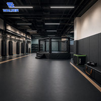 Solution clé en main pour dojo de MMA : Cage 5,5 m, Tapis de karaté, judo, lutte, Coussins muraux, Sacs de vitesse – Configuration complète pour nouvelle académie (100-400 m²)