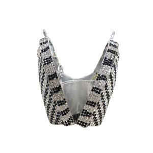 Bolso de Lujo con Cristales de Zebra y Diamantes, <span class=keywords><strong>Venta</strong></span> al por Mayor, para Bodas y Fiestas, Uso Diario - Product Image 3