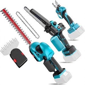 Sécateur Électrique Industriel 4-en-1 Sans Fil, <span class=keywords><strong>Taille</strong></span>-<span class=keywords><strong>Haie</strong></span>, Cisaille de Jardinage, Lame de 12 pouces, Pour Droitiers, 2 Batteries Rechargeables - Product Image 1