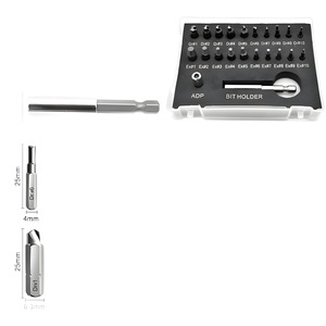 22Pcs Screw Extractor Set Spiral Flute Metric Industrial Damaged Screw <b>Removal</b> Tool Transparent <b>Box</b> - Product Image 5