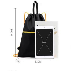 Factory Free Design Logo Bundle Pocket Light Easy Outdoor Pull Rope <b>Backpack</b> for Sports Fitness <b>Drawstring</b> Bag Shopping - Product Image 2