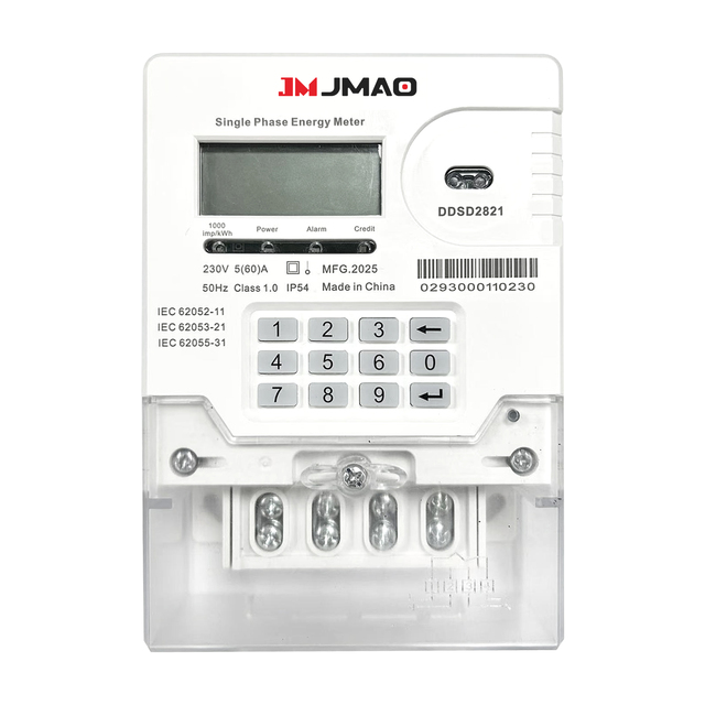JMAO STS Certified Single Phase Prepaid Electricity Meter with Keypad for Africa Residential Solar Hybrid Systems