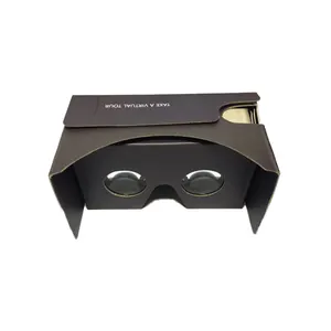 Logo all'ingrosso cuffie VR personalizzate 3D Google cartone realtà virtuale 3D VR Hardware occhiali VR 360 visualizzatore Video occhiali 3D