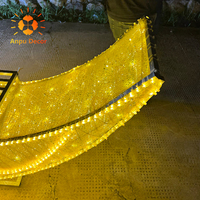 Usine chinoise décoration de vacances grande forme de Led Mubarak croissant d'or Ramadan Eid lune arbre Hilal