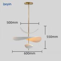 Lustre Pétale Français Moderne Nordique Minimaliste Créatif de Designer pour Salon Chambre Salle à Manger Décoration