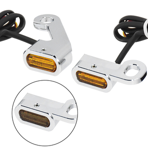 Mini Luces LED de Señal de Giro y Freno para Motocicleta Harley Fat Boy Dyna Road King Touring Softail Sportster 883, Indicador Modificado - Product Image 4