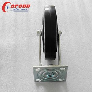 8 Zoll Stahl-Aluminium-Kern Gummi-Schwenkrollen 200mm Schwerlast-Lenkrollen - Product Image 4