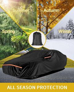 <span class=keywords><strong>Housse</strong></span> de voiture extérieure imperméable en tissu Oxford 420D, résistante, protection UV à 90 %, protection contre le vent/la neige/la poussière/la grêle, finition brillante 1,5 mm - Product Image 5