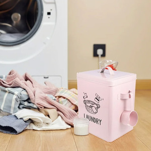 Organizzazione domestica contenitore per secchio in metallo detersivo in polvere contenitore per <span class=keywords><strong>latta</strong></span> per bucato scatola di lavaggio contenitore per Dispenser - Product Image 4