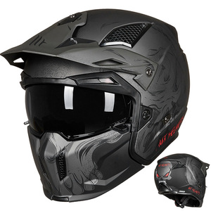 Genial Casco de Moto Modular Integral MT con Diseño <span class=keywords><strong>Street</strong></span> <span class=keywords><strong>Fighter</strong></span> y Personalidad, Aprobado por DOT y ECE, Material ABS para Motocross - Product Image 5