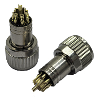 Conectores Circulares Industriales Serie M8 con Codificación A, 8 Pines, Hembra, 8mm, Enchufe de Aviación Recto, IP67 Impermeable