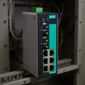 Moxa สวิตช์อีเธอร์เน็ต8พอร์ตแบบไม่มีการจัดการรางดิน EDS-308-MM-ST-T พร้อมขั้วต่อ IEEE 802.3 24V ไฟ sc/upc - Product Image 3