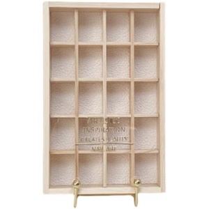 <b>Japanese</b> Style Portable New Design Casual Nail Art <b>Jewelry</b> Storage <b>Box</b> Natural Solid Wood 20 Grid Dustproof Beauty Salon Desktop - Product Image 6