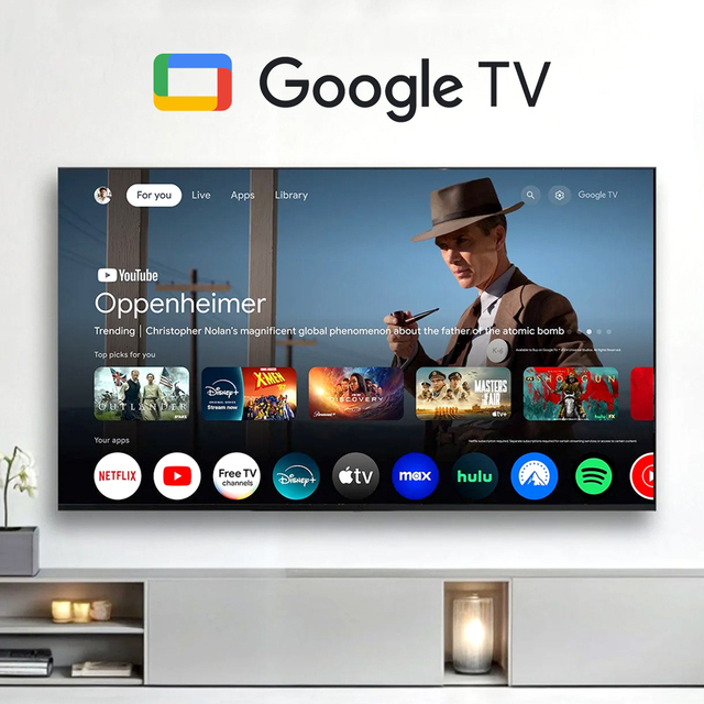 Factory Direct Sale 4K Android Smart TV Ultra-thin 50" UHD HDR WebOS Black Voice Remote WiFi for USB Multi-Apps Vidaa