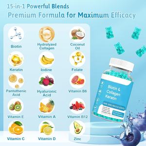 Gomitas de Colágeno de Marca Privada ODM/OEM con Vitamina C, Suplemento de Péptidos de Colágeno Hidrolizado para el Apoyo de la Salud de la Piel - Product Image 2