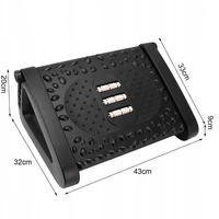 Masseur de pieds rouleau outils de soins de santé bois Relax repos soulagement rouleau de pied sous le bureau ergonomique réglable repose-pieds